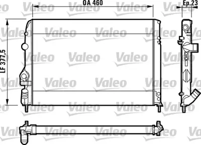 VALEO 732559 Motor Radyatoru Megane I 1,4 / 1,6 / 2,0 16v 1,9 (585x377,5x23) 7700429769