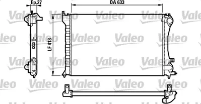 VALEO 732567 Radyator Peugeot 406 1331Z8