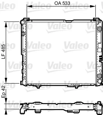 VALEO 732591 Motor Su Radyatoru (Klımasız) E-Class W124 93>95 S124 93>96 A1245007803