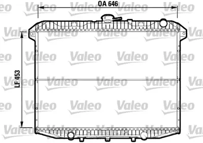 VALEO 732592 Radyator Ford Maverıck 2,7 Td (Ac+/ ) (93>98) 1953239 214100F121