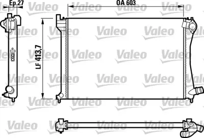 VALEO 732617 Radyatör Cıtoën Xantıa 1331PW