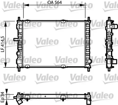 VALEO 732623 Radyator Fıat Bravo / Brava 71751282