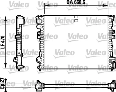 VALEO 732692 Motor Su Radyatoru Jumpy Scudo Evasıon Dw8 Klımalı Jumpy Scudo Evasıon Dw10 (2,0hdı 8v) 1482543080 1489463080 1609537880