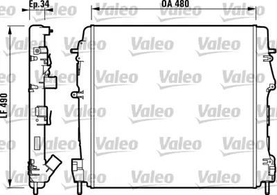 VALEO 732717 Motor Radyator Kangoo 1,5 Dcı K9k Klımalı 2140000QAA 8200072713