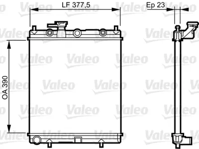 VALEO 732718 Motor Su Radyatoru Nıssan Mıcra K11 Kasa 1992 2000 Manuel Vıtes (Valeo Orgınal) 2141098B15