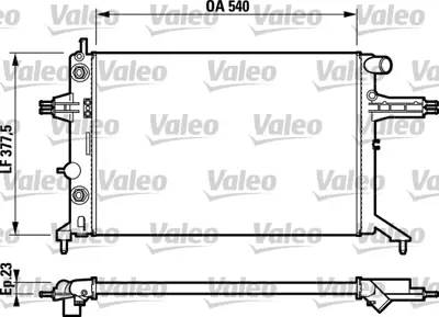 VALEO 732724 Motor Su Radyatoru (Klımasız) Astra G X16xel Z16xe 90570725