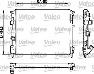 VALEO 732761 Motor Radyator Clıo Iı 1,9d 8200049080