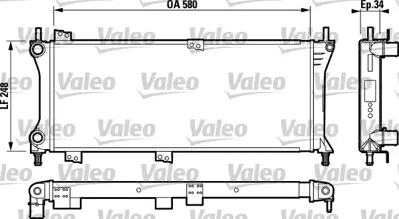 VALEO 732792 Radyator Fıat Panda 46825900