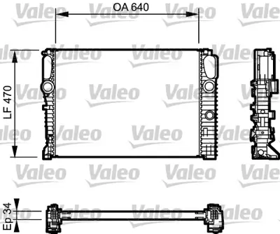 VALEO 732849 Motor Su Radyatoru C219 04>10 W211 02>08 S211 03>09 A2115003102