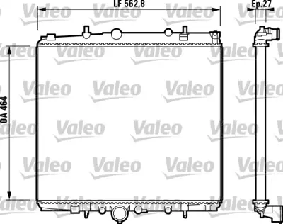 VALEO 732880 Motor Su Radyatoru 807-C8 2.2 