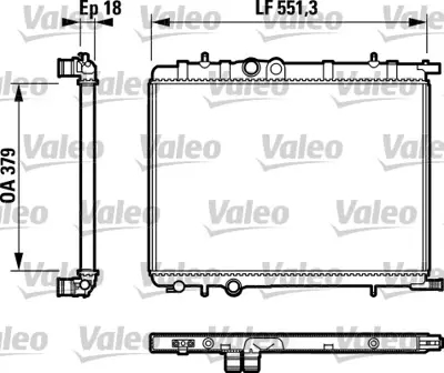 VALEO 732887 Motor Radyatoru Xsara Pıcasso Ew7j4 (1,8 16v) Tu5jp (1,6 8v)> Mekanık Klımalı 133334