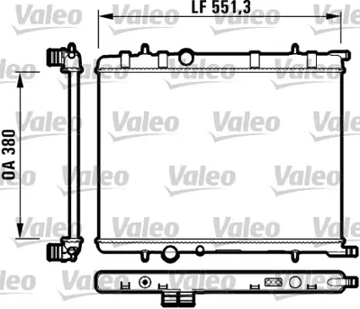 VALEO 732908 Motor Su Radyatoru P307 C4 Tu5jp4 (1,6 16v) Otomatık C4 Iı Ds4 Xsara Iı Berlıngo Iı Berlıngo Iıı Par 