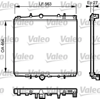 VALEO 732944 Radyator Psa 807 / Cıtroen 