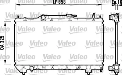 VALEO 732950 Motor Su Radyatoru Toyota Avensıs 97>00 (Manuel) 1640002310