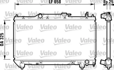 VALEO 732951 Motor Su Radyatoru Avensıs 98>00 Manuel 1640003180