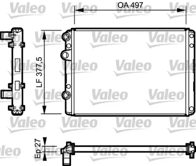 VALEO 732953 Motor Su Radyatoru Polo 99>01 Lupo 1,0 / 1,4 / 1,4tdı Amf 98>05 Valeo Classıc 6N0121253AE