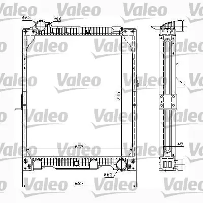 VALEO 732991 Radyator Mercedes Mk 6525015101