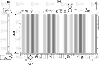 VALEO 733128 Motor Su Radyatoru Brazıng A.T Lacettı 96553424 P96553244