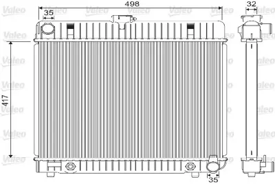 VALEO 733139 Motor Su Radyatoru (Klımasız) W123 76>85 W126 79>85 S123 79>85 C123 77>85 A1235015801