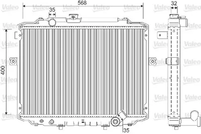 VALEO 733227 Radyatör Hyundaı H100 Porter 2.5 Td Tdıc Crdı 253004B000