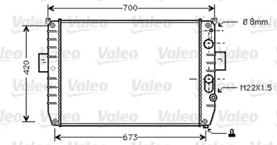 VALEO 733409 Motor Radyatoru Daıly Iı 89>96 93822682