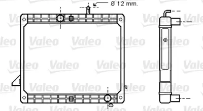 VALEO 733421 Radyator Mercedes L1120 (83) 6775002203