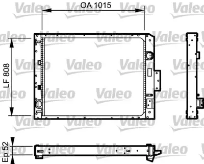 VALEO 733479 Radyator Evobus 