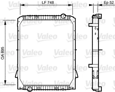 VALEO 733482 Radyator Iveco Eurostar / Eurotech Cursor 99488785