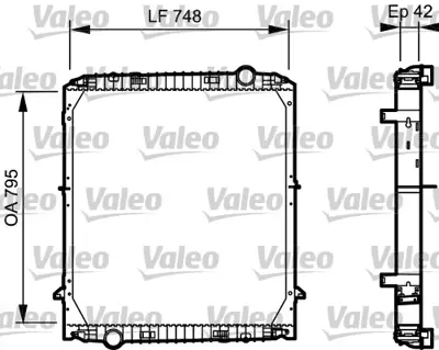 VALEO 733486 Radyator Iveco 42536979