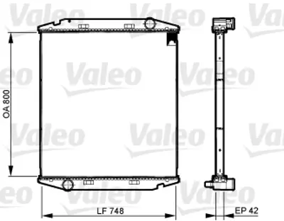 VALEO 733510 Radyator Cercevesız Iv Etech Etrakker 93192909