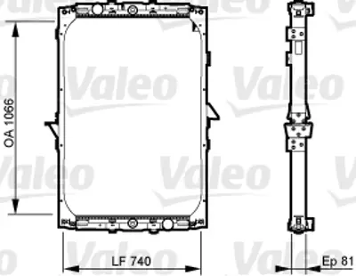 VALEO 733531 Radyator Daf Xf95 1858774