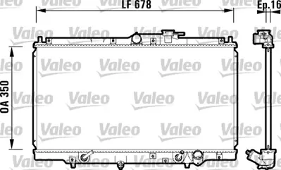 VALEO 734109 Motor Su Radyatoru Prelude 96>00 Accord 93>98 Otomatık 19010P45G51