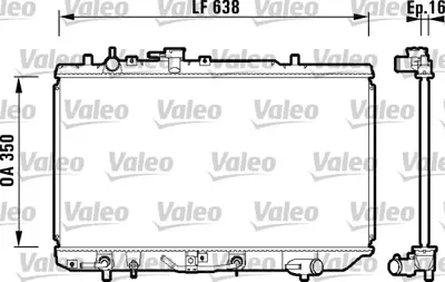 VALEO 734121 Motor Su Radyatoru Mazda 121 90>96 Otomatık B3C815200K