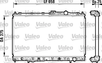 VALEO 734132 Motor Su Radyatoru Galant 93>98 MB957758