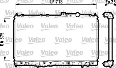 VALEO 734142 Motor Su Radyatoru Galant V 92>96 MB845814