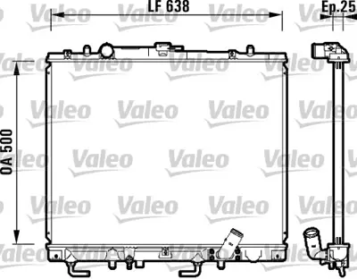 VALEO 734143 Motor Su Radyatoru Mıtsubıshı L200 2001 2006 Pajero 2001 2007 Manuel Vıtes MR258669