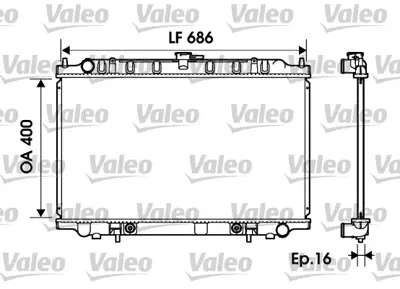 VALEO 734150 Motor Su Radyatoru Maxıma 95>00 Otomatık 214601L015