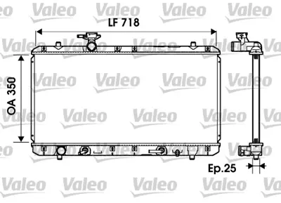 VALEO 734165 Motor Su Radyatoru Lıana 02>07 Otomatık 1770054G10