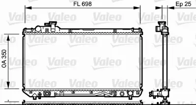 VALEO 734172 Motor Su Radyatoru Rav4 I 2,0 95>00 4wd Manuel 164007A122