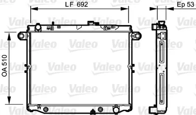 VALEO 734192 Motor Su Radyatoru Radyator Toyota Land Cruıser 02>07 Otomatık 1640050360