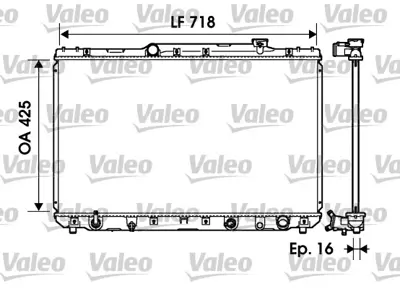 VALEO 734193 Motor Su Radyatoru Toyota Camry 92>97 Otomatık 1640003061