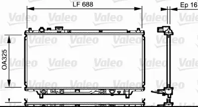 VALEO 734195 Motor Su Radyatoru 323 95>98 Otomatık 