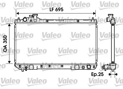 VALEO 734216 Motor Su Radyatoru Toyota Rav4 I 96>00 Manuel 164007A490