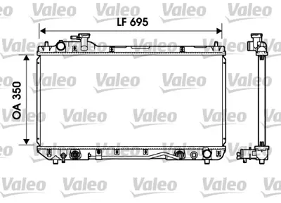 VALEO 734217 Motor Su Radyatoru Toyota Rav 4 I 96>00 Otomatık 164007A500