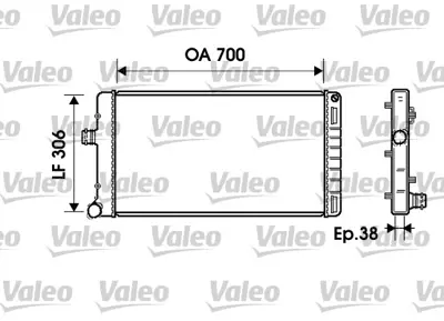 VALEO 734224 Radyator Fıat 46739749