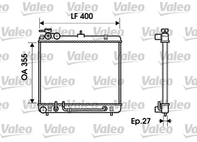 VALEO 734254 Radyator Hyundaı Atos 2531002151