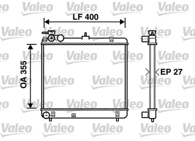 VALEO 734255 Radyator Hyundaı Atos 2531002100