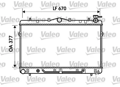 VALEO 734258 Motor Su Radyatoru Hyundaı Elantra 1,5 1,6 96> Otomatık (375x668x16) 2531029750