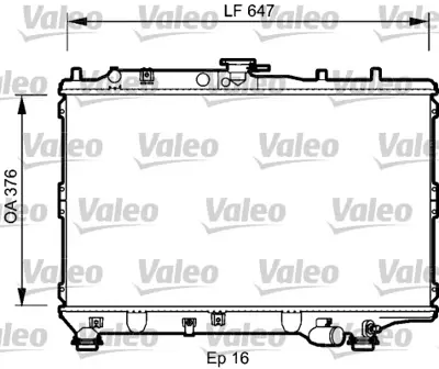 VALEO 734264 Radyator Kıa Sephıa K20115200B