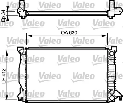 VALEO 734270 Motor Su Radyatoru (412x630) A4 01>05 8E0121251Q